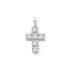 Petite Latin Cross Pendant with Diamonds