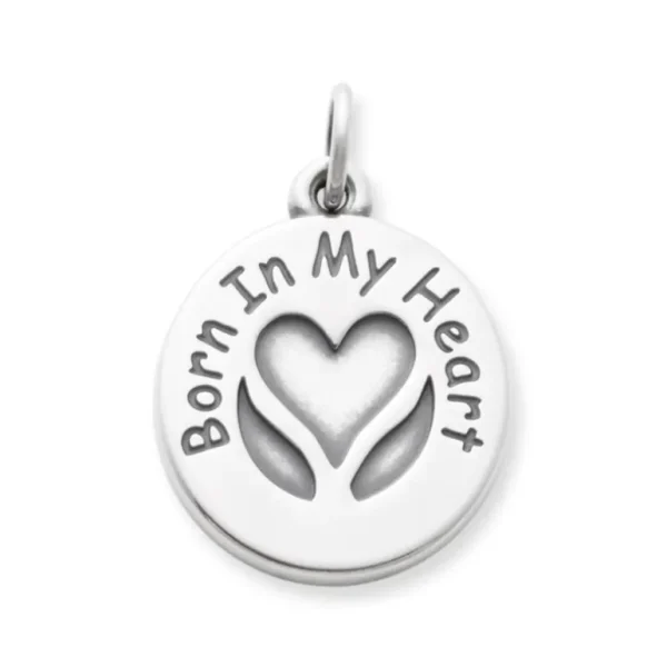 "Born In My Heart" Adoption Charm