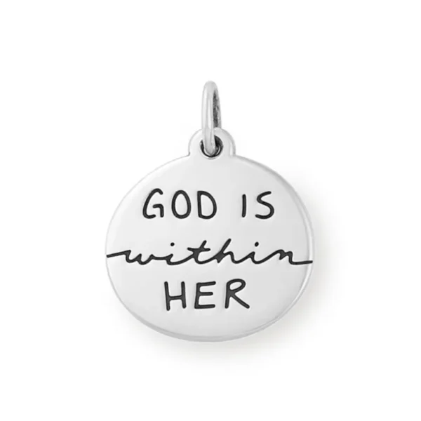 "God Is Within Her" Charm