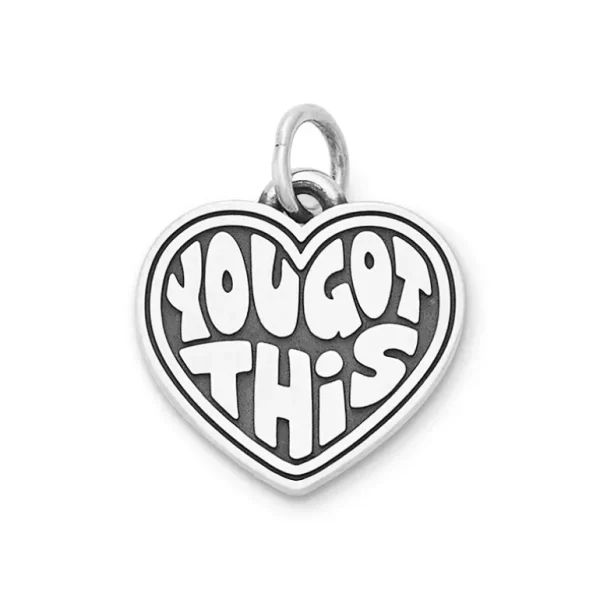 "You Got This" Heart Charm