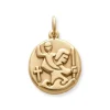 Round St. Christopher Medal Charm