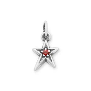 Shining Star Birthstone Charm