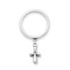 St. Teresa Cross Charm Dangle Ring