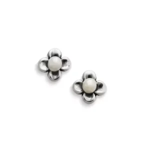 Tiny Blossom Studs with Cultured Pearl