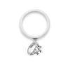 Tiny Tiara Charm Dangle Ring