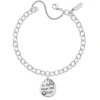 To the Moon and Back Charm on Forged Link Charm Bracelet