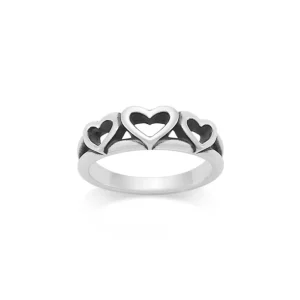 Triple Hearts Ring