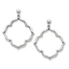 Venetian Frame Hoop Drop Earrings