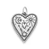 Western Sky Heart Charm